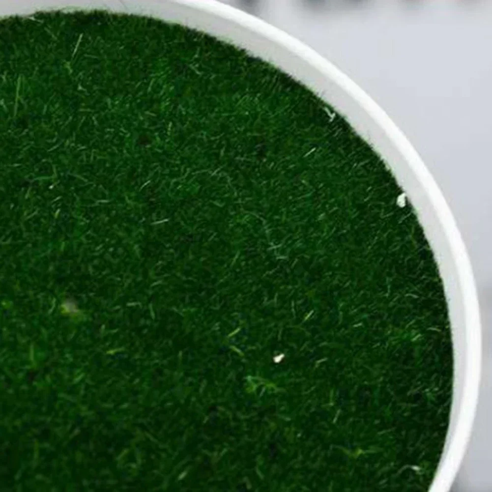 وعاء نباتات اصطناعي وعاء أصيص حضانة مزهرية عشب اصطناعية من البلاستيك الأبيض وعاء زهور نبات سميك ديكور حفلات الزفاف والحديقة المنزلية