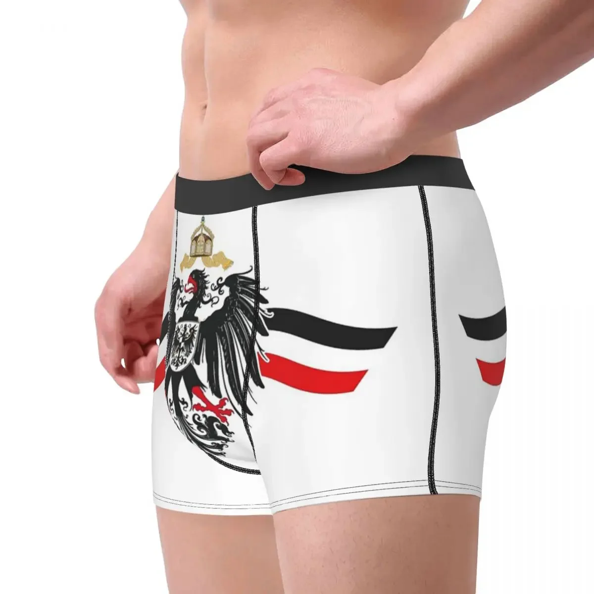 Man Boxer Shorts Panties German Empire Flag Imperial Eagle Breathable Underwear Germany Male Humor Plus Size Underpants