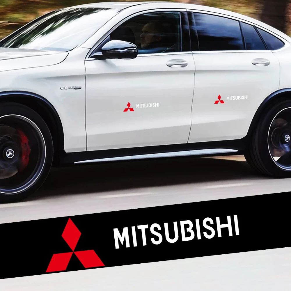 Alphabet car logo sticker waterproof car decoration For Mitsubishi Pajero Outlander XL Montero Lancer Triton l200 Galant Evo ASX