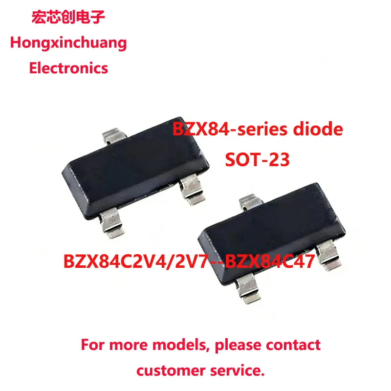 BZX84C7V5 BZX84C8V2 BZX84C9V1 BZX84C10 BZX84C11 BZX84C12 BZX84C13 BZX84C15 BZX84C16 BZX84C18 BZX84C20 BZX84C22 BZX84C24 SOT-23