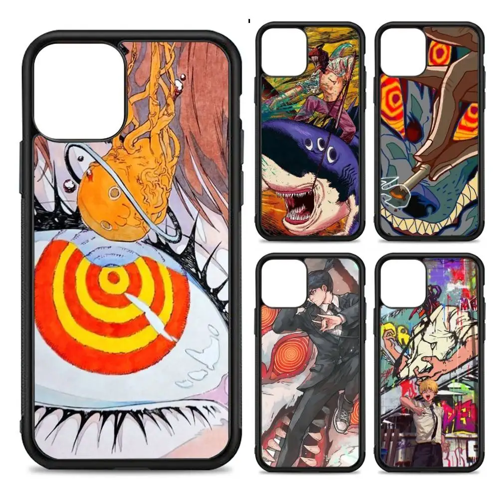 

Power Chainsaw Man Phone Case Silicone PC+TPU For For IPhone 11 12 13 14 15 16 Plus Pro Max Cover