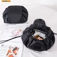Women Drawstring Cosmetic Bag Travel Storage Makeup Bag