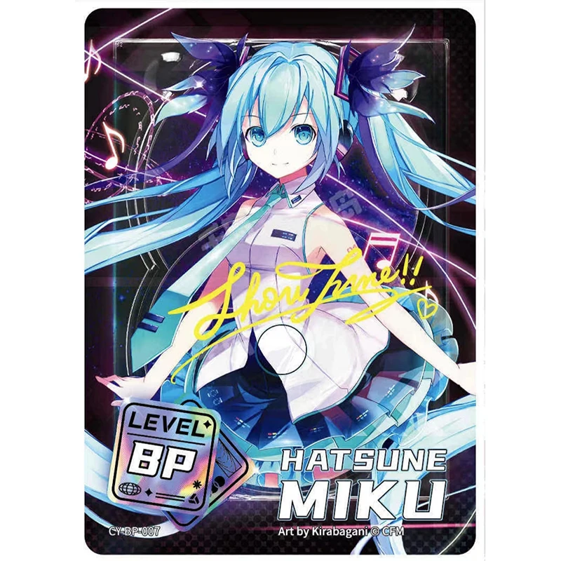 Kayou BP Card 1~10 Series Hatsune Miku Kagamine Rin Christmas Birthday Gift Toys Rare Bronzing Limited Edition Collection Card