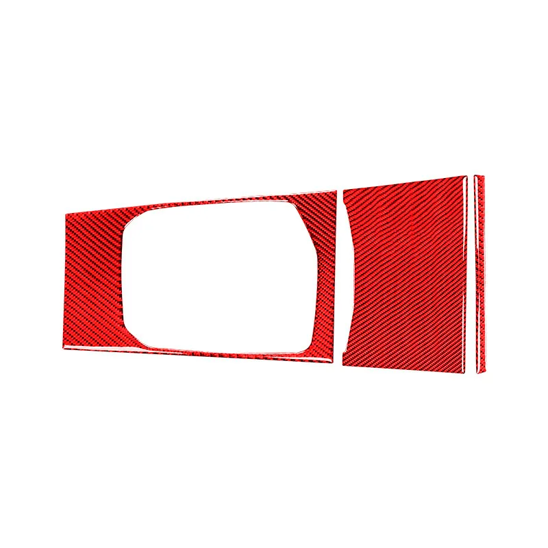 Suitable for Bmw20New Style3SeriesG20Interior Dashboard Multimedia Gear Shift Panel Red Carbon Fiber Decorative Sticker
