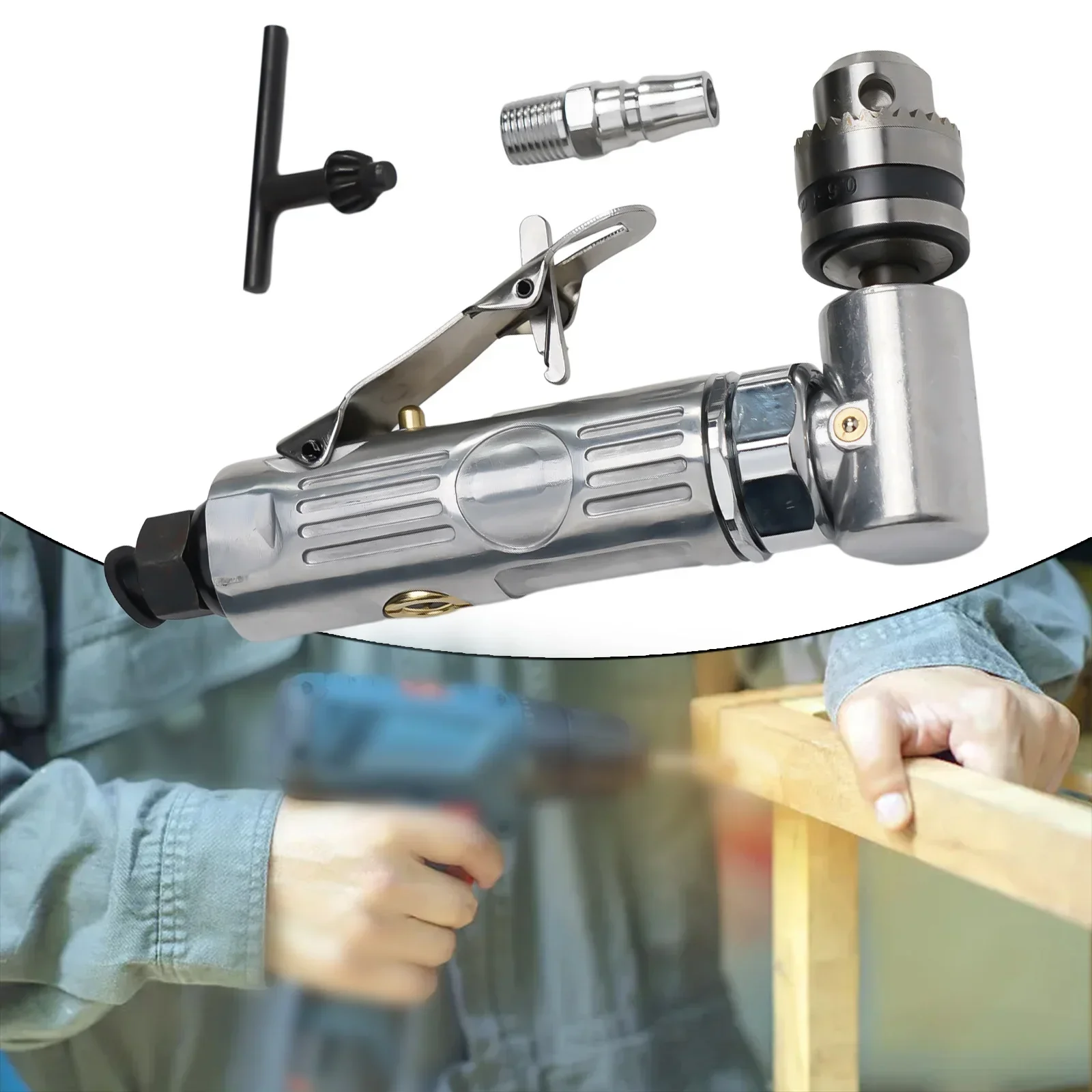 Pneumatic Drilling Machine Pneumatic Drilling Right Angle Drilling Pneumatic 1/4 Joint Pneumatic Drilling Tool Power Screwdriver