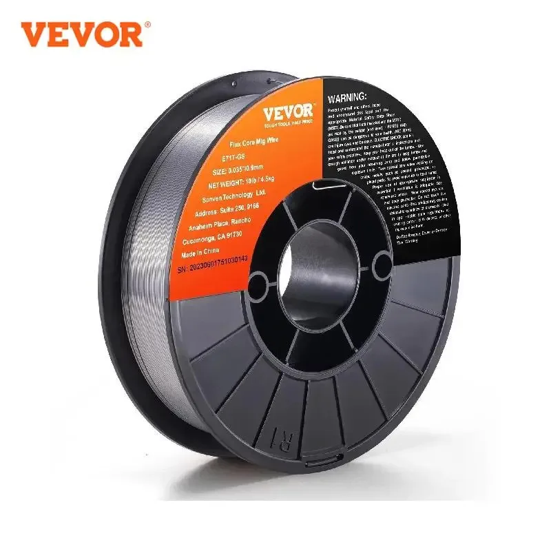 VEVOR 0.03/0.035 Inch Flux Cored Welding Wire Carbon Steel Iron MIG Welding Machine Welder Accessories For Soldering