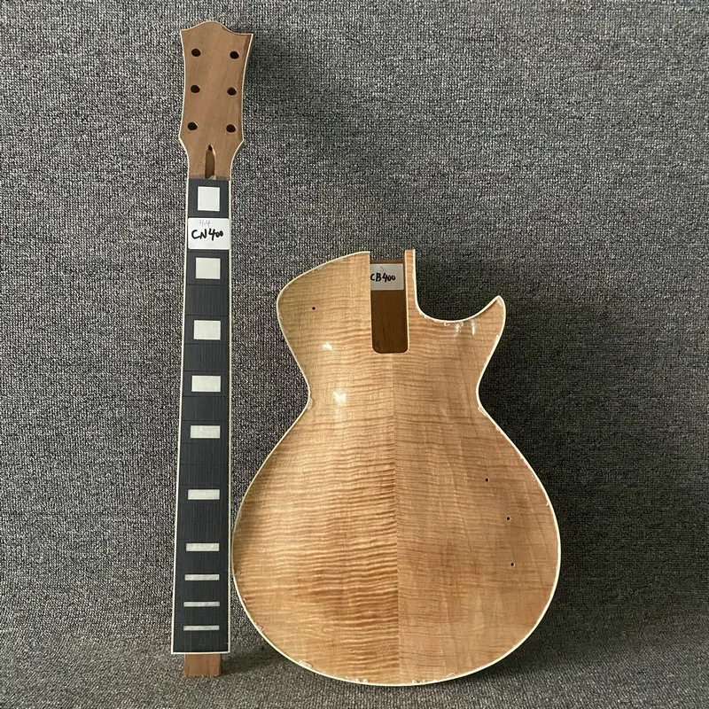 Unfinished Electric Guitar DIY Kits Genuine Tagima Mirach Solid Mahogany+Solid Maple Top Fingerboard No Fret One Set No Hardware