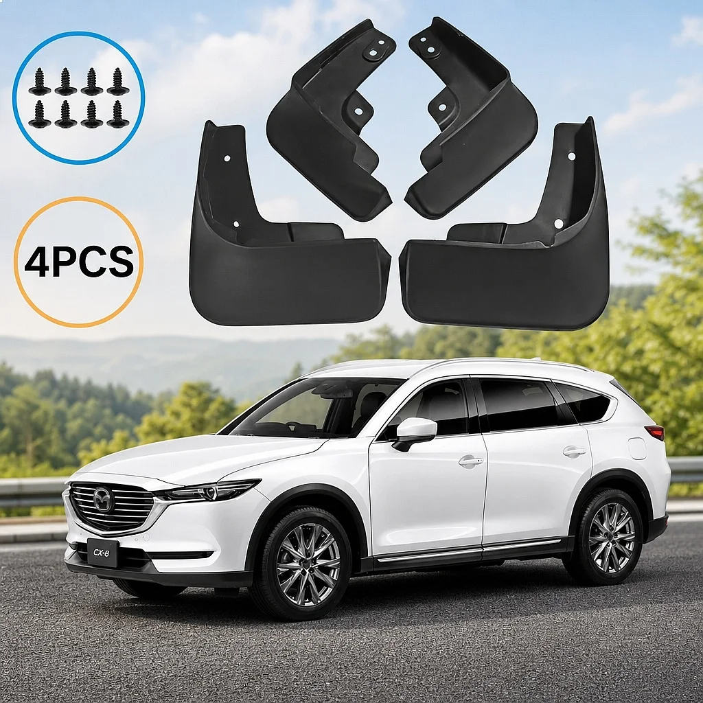 

For Mazda CX-8 2017-2021 Car Tire Fender Splash Guard Front Rear Wheel Mud Flaps Protector
