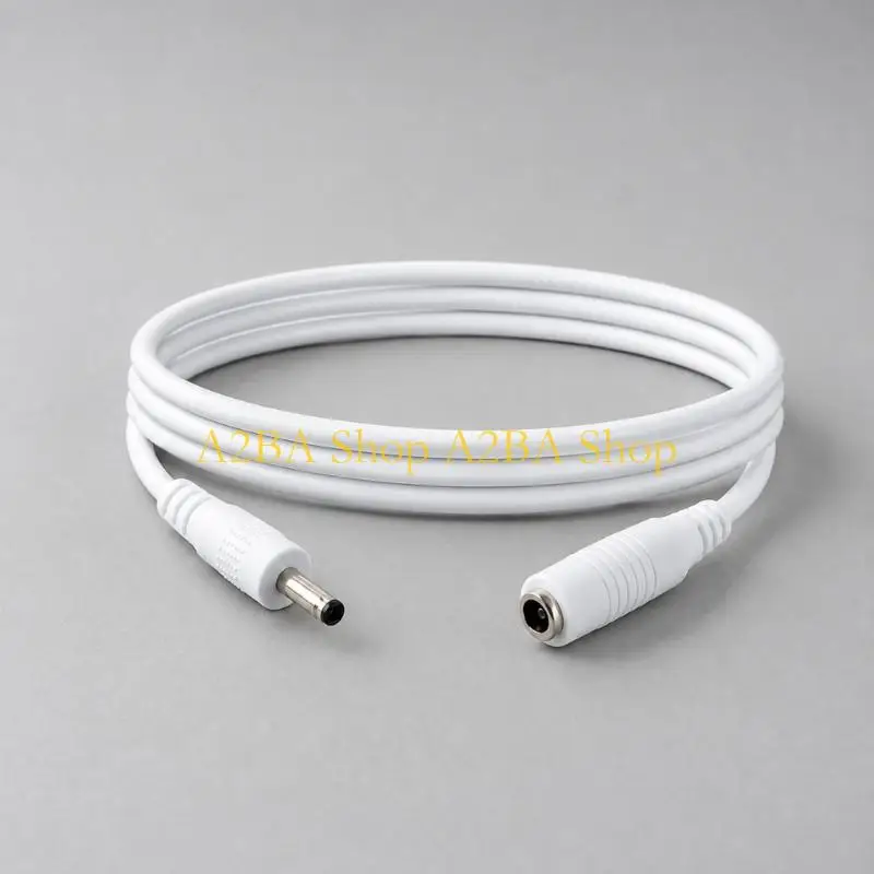 A2BA Male-to-Female Power Extension Cord with Molded Grip Housings for Routing Existing Power Cable with Added Distance