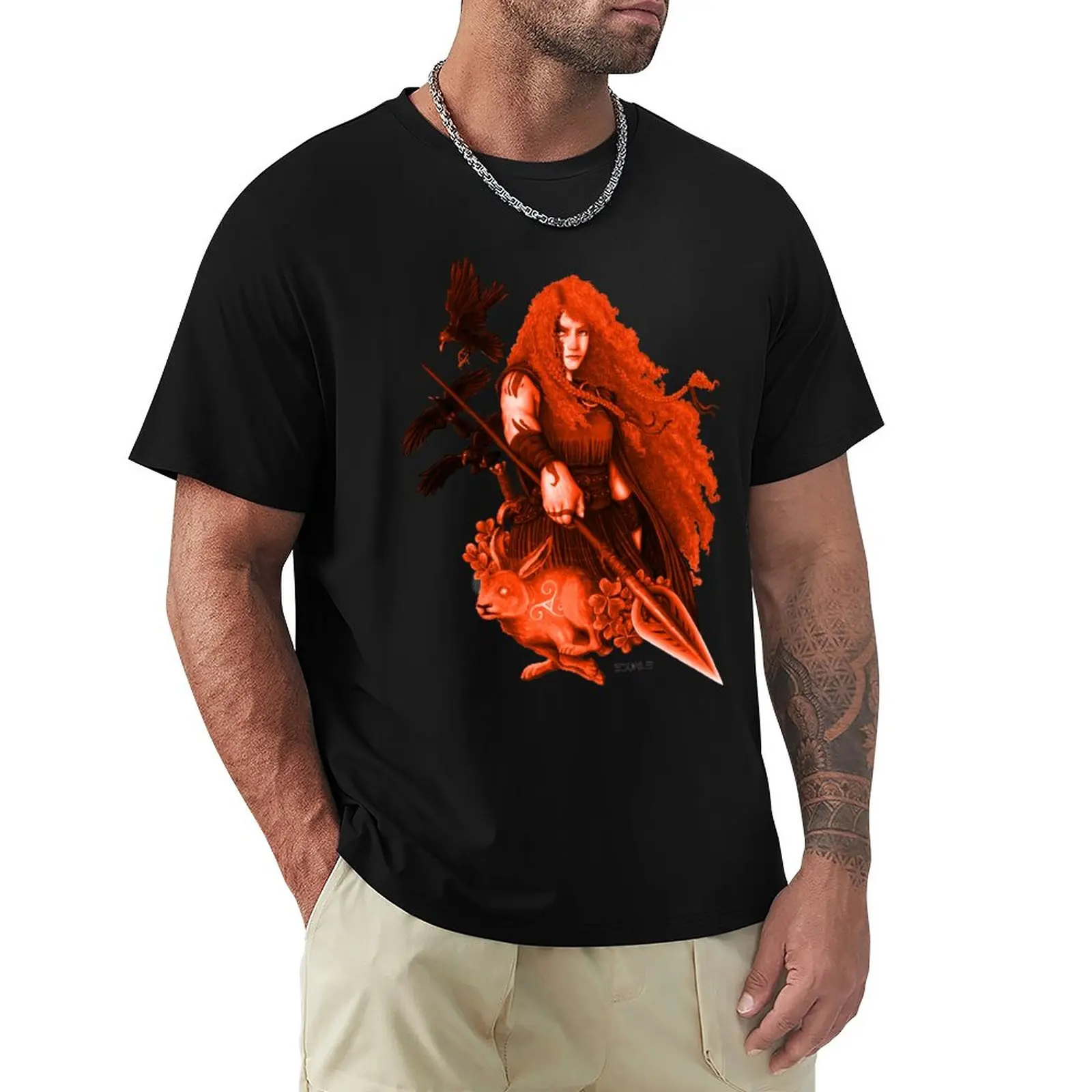 

Queen Boudicca - Boadiceia (Fire) T-Shirt oversized boys animal print men clothings