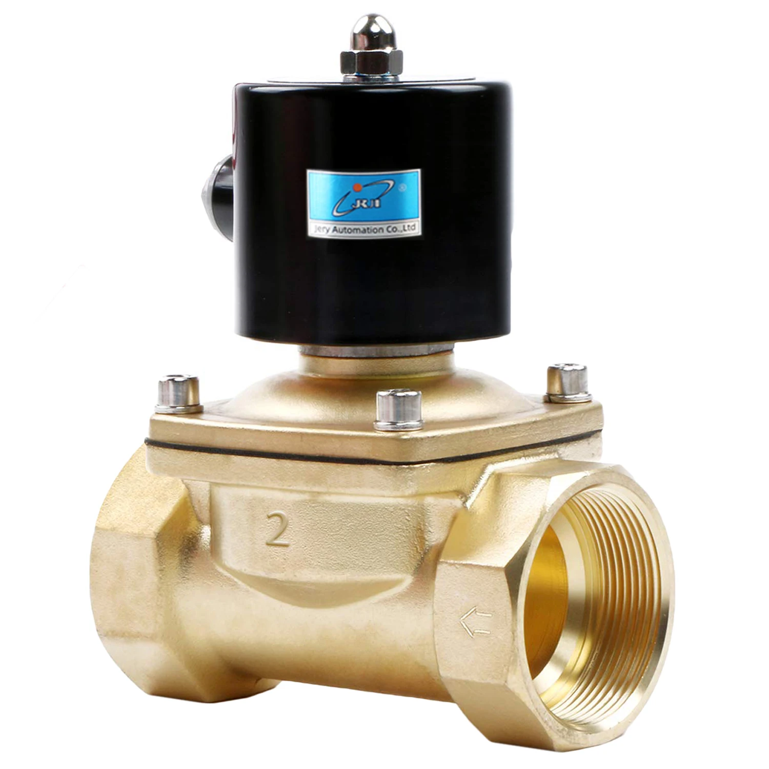 12V 24V 220V 2 inch Big Size 2W500-50 Normally Closed Electric Water Brass Solenoid Valve For Air Gas