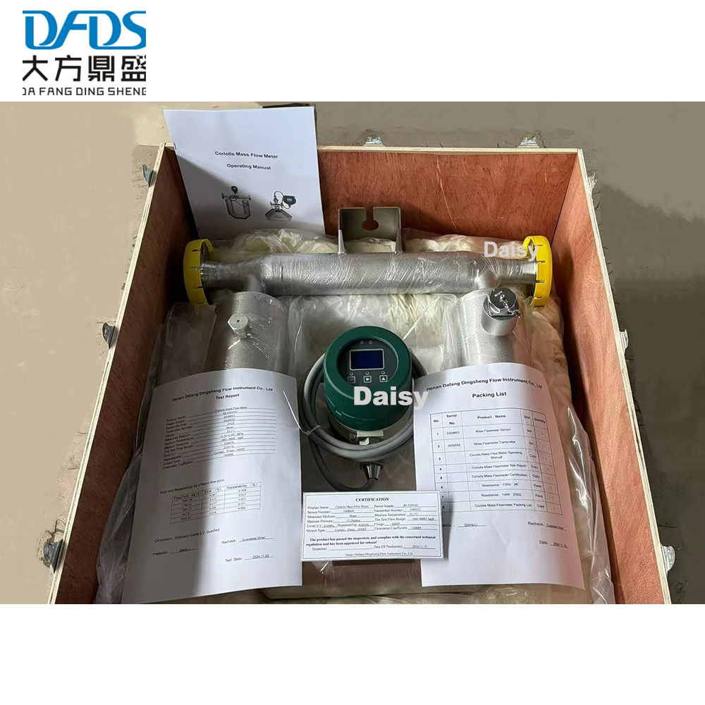 Tlf ± 0.1% 0.2% 0.5% ss304 aço inoxidável 316 2 Polegada medidor de vazão lpg alta precisão 4-20ma coriolis medidor de fluxo de massa para cola li