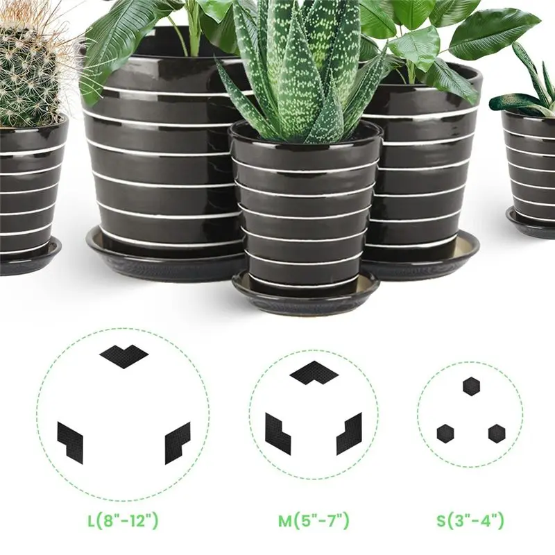 ABCA-Composite Hexagon Flowerpot Feet Riser, Garden 10Pcs Invisibles Pot Feet For Multiple Styles