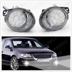 9 LED Fog Lamp For VW Passat B6 3C 2006 2007 2008 2009 2010 2011 Car-styling Front 9 LED DRL Fog Light Fog Lamp Without Error