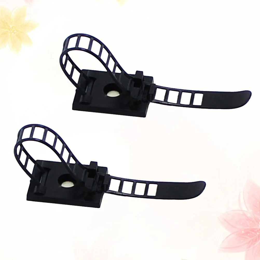 

50 pcs Organizer Self Adhesive Adjustable Cord Clips For Computer Usb Power Cables Adjustable Cable Clips Cord Management