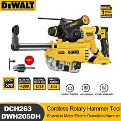 DEWALT 20V Cordless Rotary Hammer Tools DCH263 DWH205DH SDS PLUS 1/8 Inch Brushless Motor Electric Demolition Hammer Impact Dril