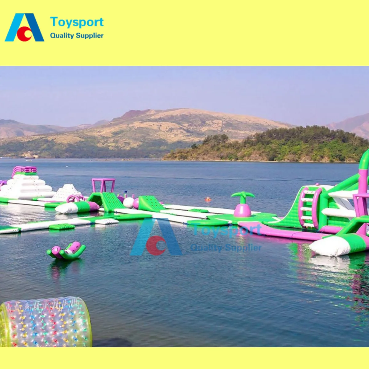 Floating 2024 Inflatable Water Park For Pools Lake Aqau Water Games Park