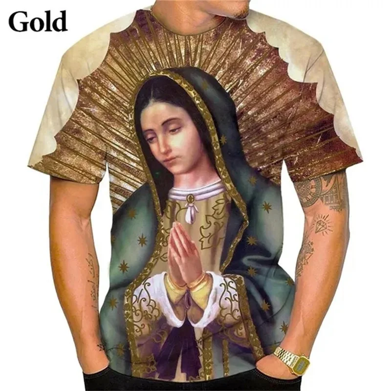 3D Printing Ladies Christian Graphic T Shirts For Men Women Casual Short Sleeve Belief Tee Top Short-sleeved Streetwear Tshirt