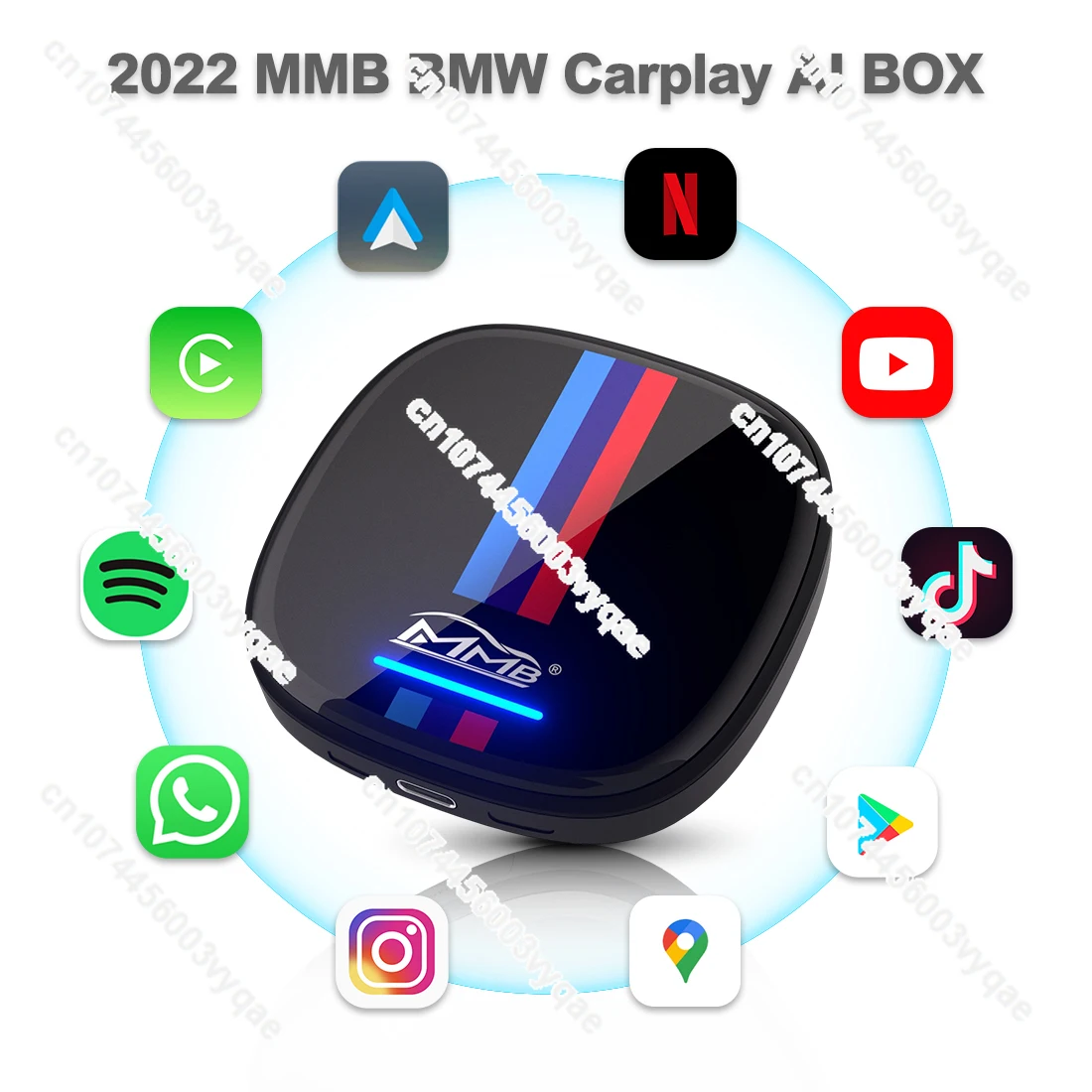 

MMB 4 Гб 64 ГБ Android 10 беспроводной Carplay AI видео бокс для BMW беспроводной carplay Youtube Netflix воспроизведение Google карты