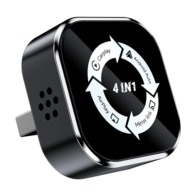 4-in-1 Bluetooth draadloze Carplay-adapter Android Auto Connect Airplay Mirror Link-scherm Plug and Play voor Apple en Android - afbeelding 2