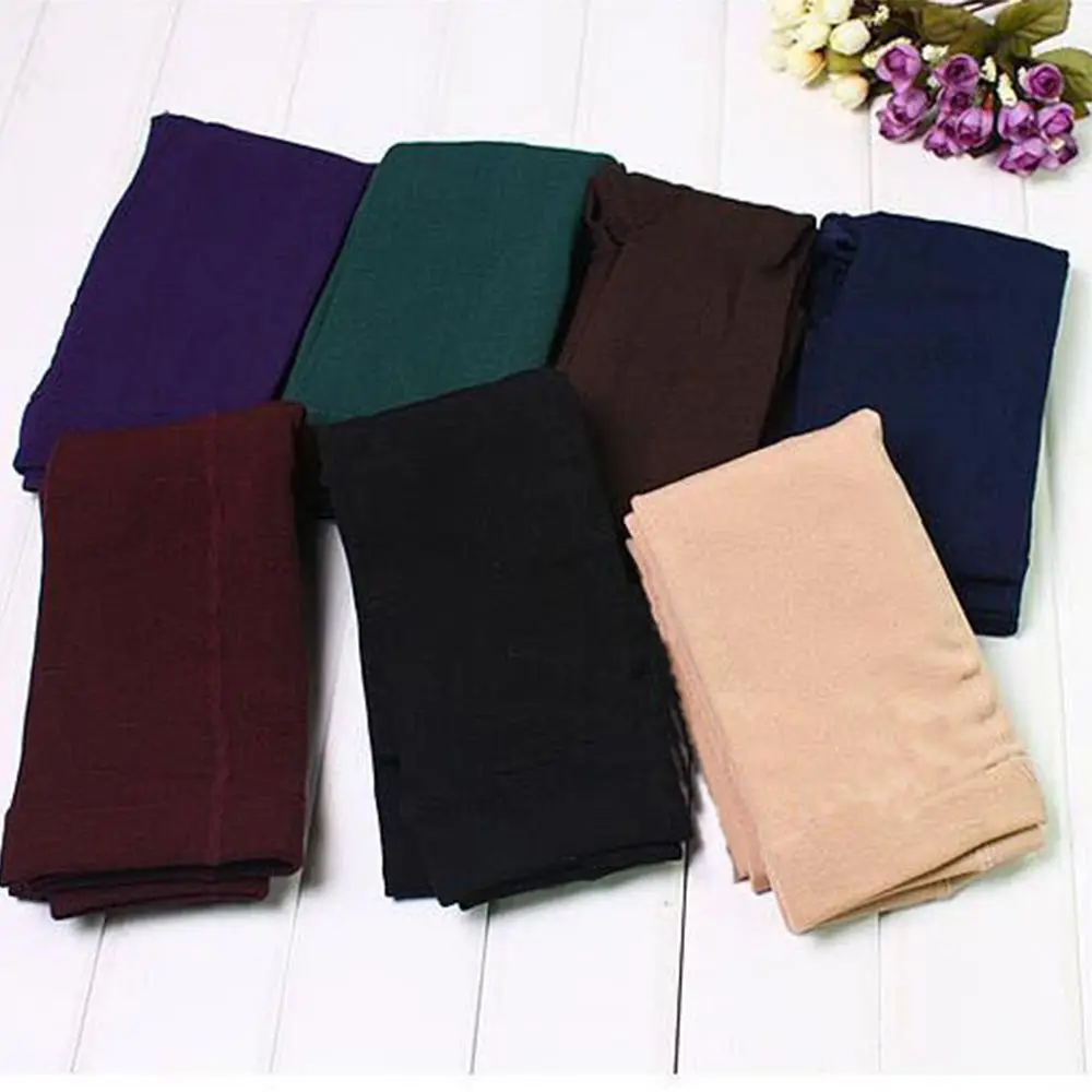 Winter Thermal Full Stretchy Trousers Women's  Pantyhose Full Foot Tights Pants Fleece Leggings Clothing Accessories
