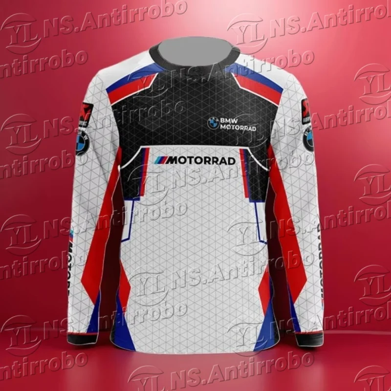 

Для BMW Motorrad Racing Джерси для бездорожья с длинным рукавом для мужчин и женщин дышащая быстросохнущая одежда для езды на Bmw Motorrad