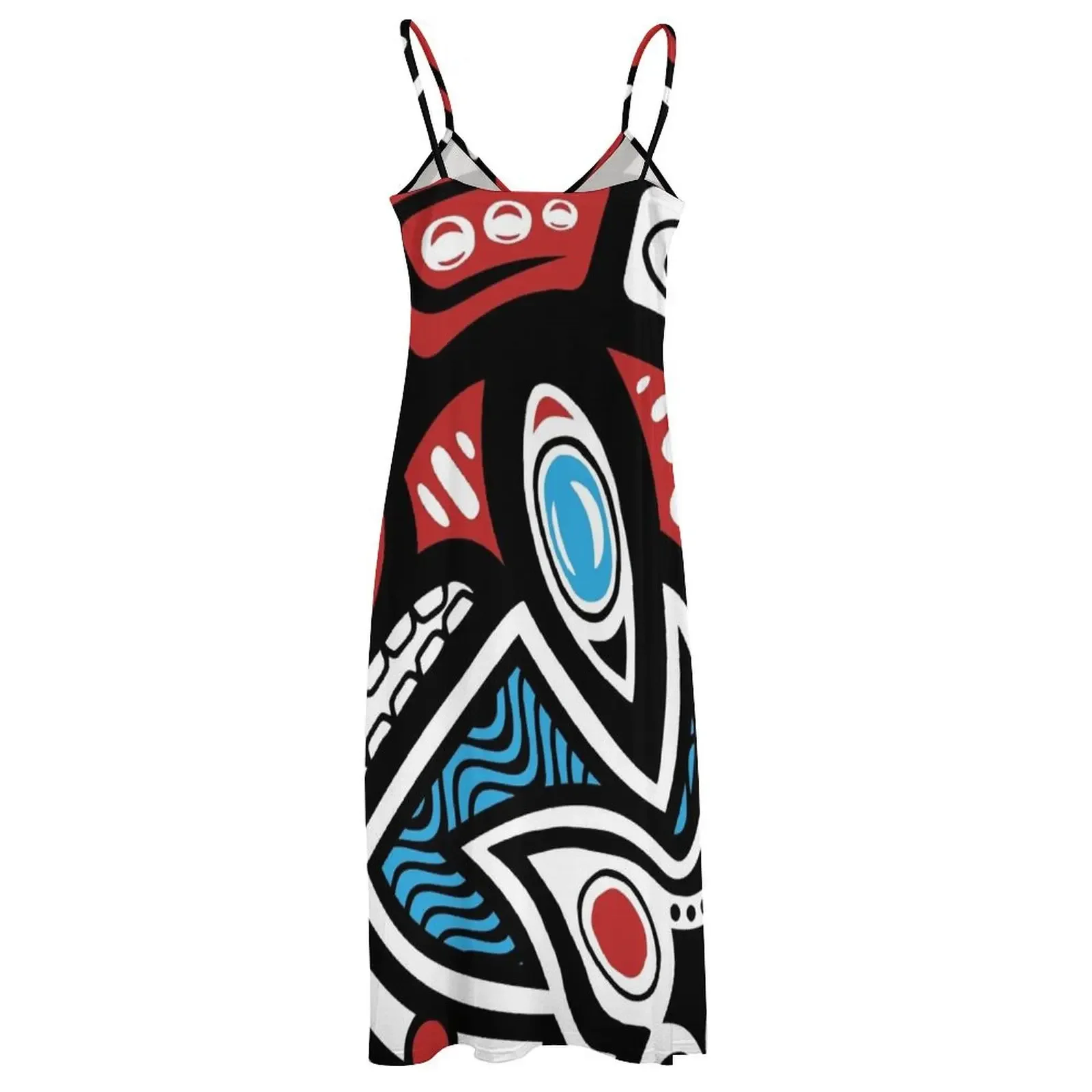 Orca Shamanic Animal Emblem Sleeveless Dress Summer dresses for women birthday dress for women birthday dresses for women