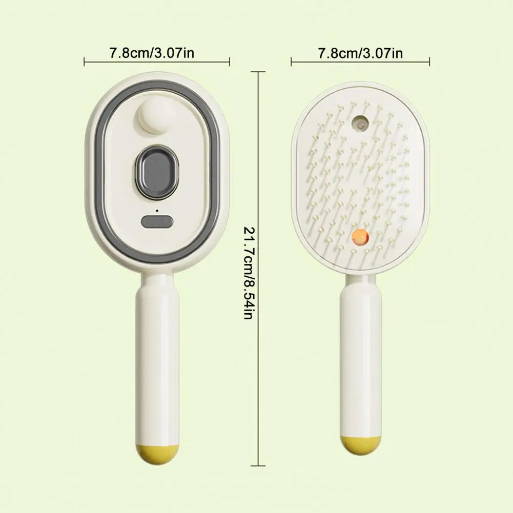 

New Electric Spray Hair Brush 2-In-1 Misting Hair Brush with Water Spray Reduce Frizz Anti-Static Retractable Steam Massage Comb