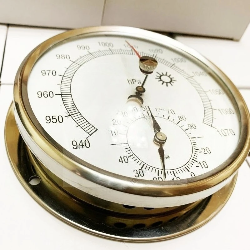 370247 Anerous Barometer, High-precision Barometer, Temperature and Humidity Integrated for Marine Navigation