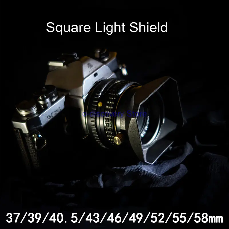 37/39/40.5/43/46/49/52/55/58mm Plastic Square Sunshade SLR Micro Single Lens