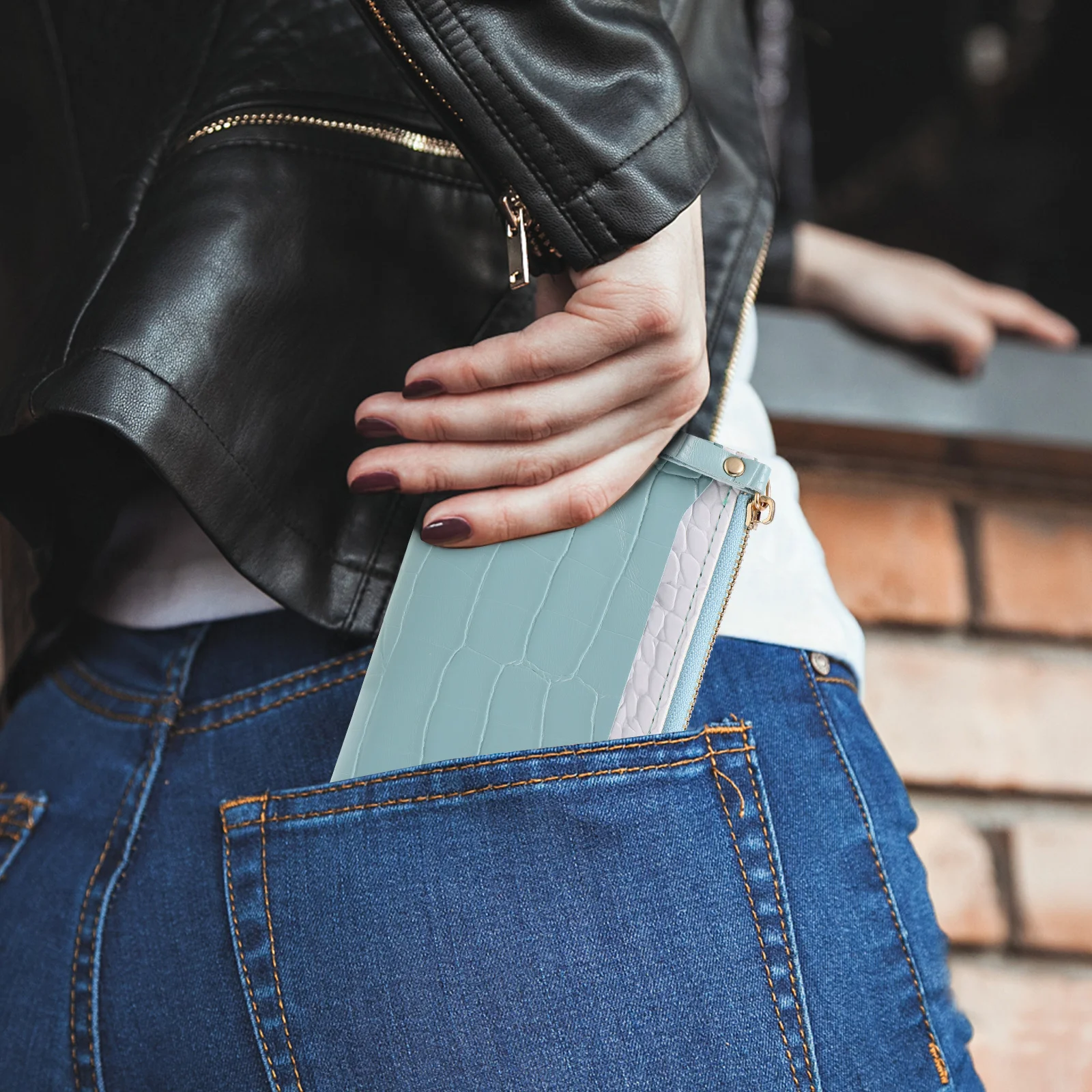 

2Pcs Prints PU Wallet Large Capacity Decorative Women Coin Purse Multipurpose Gift for Special Occasions