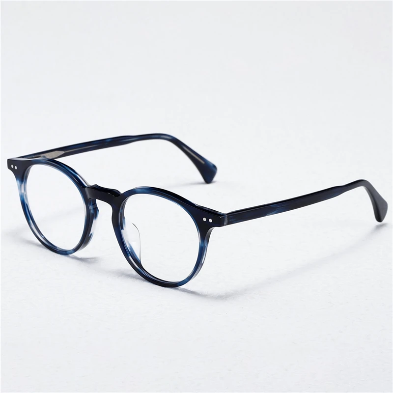 

Optical Eyeglasses For Men Women Retro Designer NN-111 Fashion Oval Titanium Fiberglass Frames European and American Style