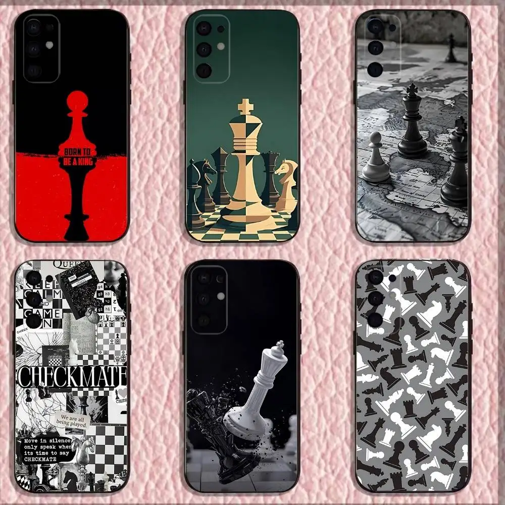 

Chess B-Board Phone Case For Samsung S25,S24,S21,S22,S23,S30,Ultra,S20,Plus,Fe,Lite,Note,10,9,5G Black Cover