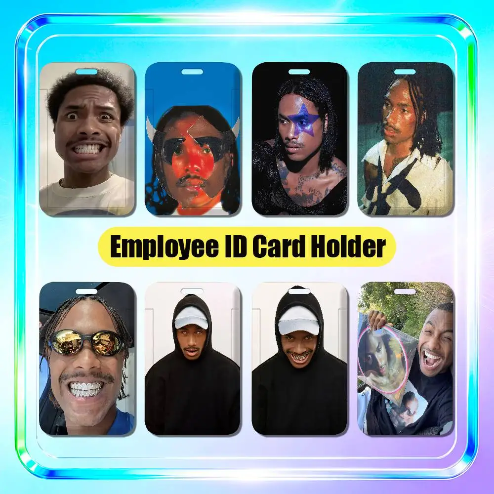 For Steve Lacy Oh Yeah Gemini Rights Employee ID Card Holder Office Badge Work Student Bank Credit Hard Holders Case Shell