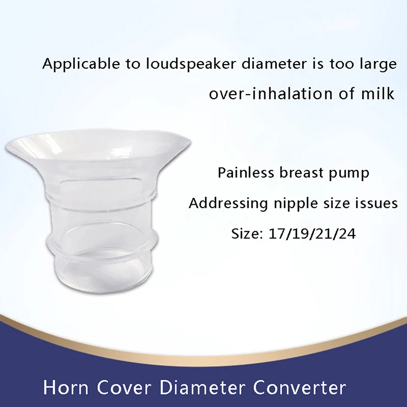 Silicone Inserts Converter 15mm 17mm 19mm 21mm for Collection Cup Wearable Breast Pump Accessories Replacement Parts