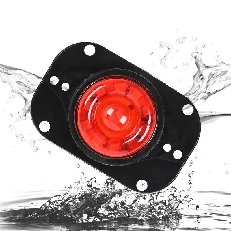 LED Side Marker Light for Truck Trailer 12V 24V Waterproof Amber Red Clearance Lamp Signal Indicator Exterior Decor