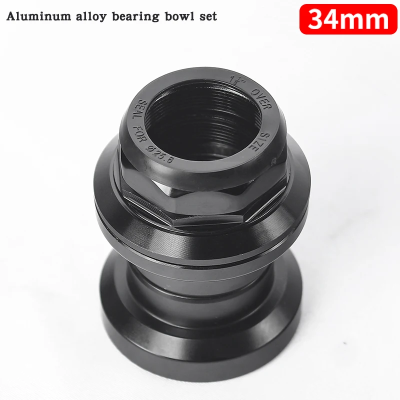 Aluminum Alloy Bicycle Bearing Bowl Set 34mm External Bearing Head Bowl Bicycle Parts Mountain Highway Bicycle Toothed Headset