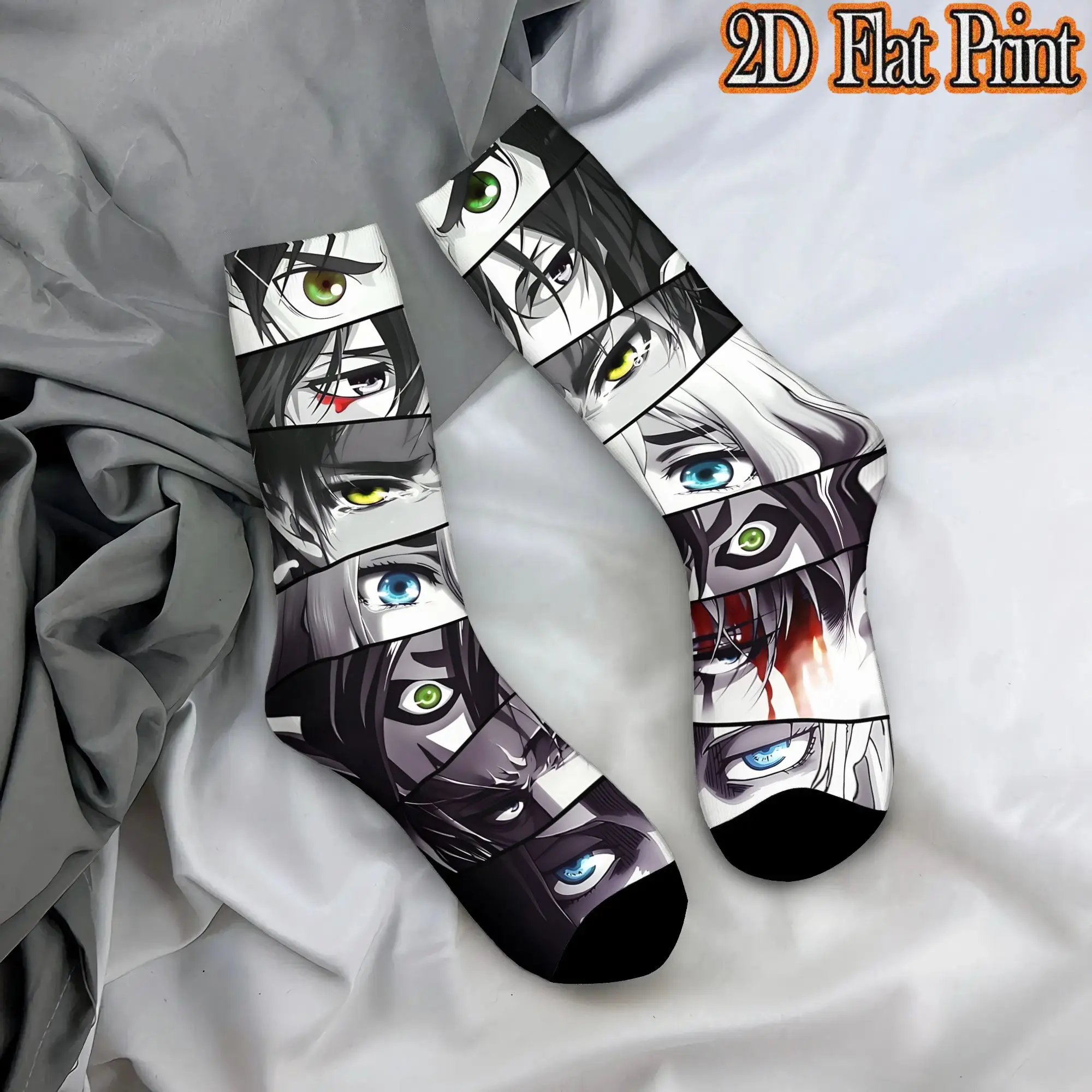 Attack On Titans Anime Retro  Hip Hop Novelty Casual compression Creative Sock Sports Socks