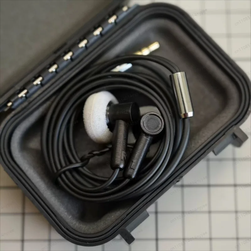 Audio  Ebony Wood In-Ear Monitor, Traditional Earbud with 150Ω High Impedance, Open-Back Design for Comfortable Sleeping Use