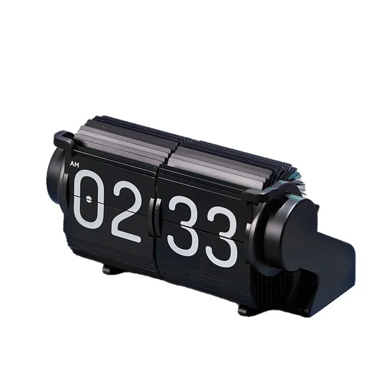 Vintage Flip Clock Desk Calendar Digital Alarm