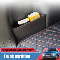 For Hyundai Tucson NX4 2021 2022 Tailbox Storage Organization Partition Car Interior Supplies Luggage Box Storage