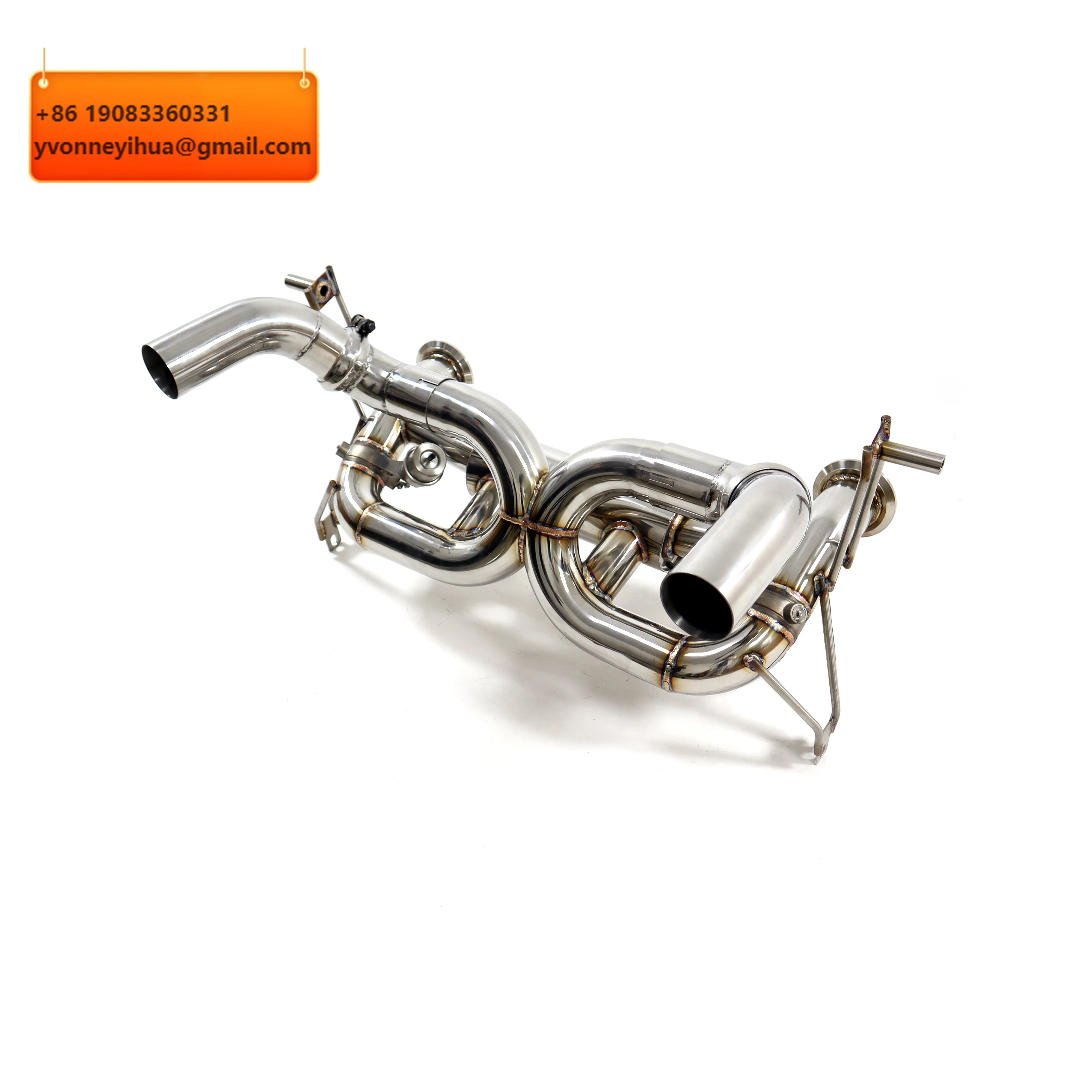 

OUCHI Stainless Steel Exhaust Catback For Lamborghini Huracan LP610 Update EVO With Muffler Valve Car Accessories Exhaust System