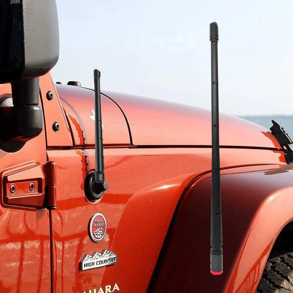 

Антенна подходит для Silverado GMC Tundra Dodge Ram Wrangler JK, аксессуары, 13-дюймовая сменная антенна Jeep для FM AM Radio