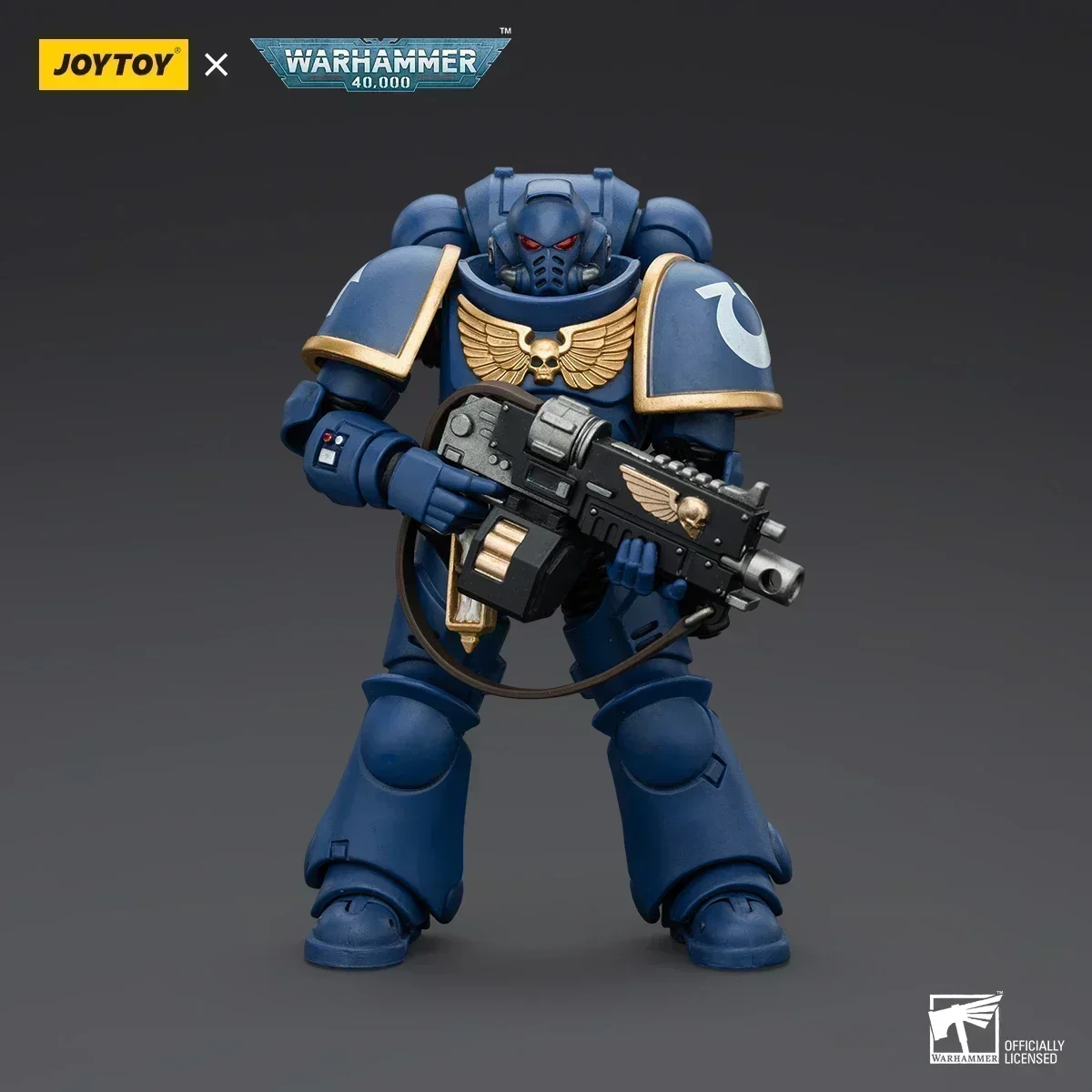 JOYTOY Warhammer 40k 1/18 Action Figurine Ultramarines Intercessor Anime Military Figure Collectible Model Toy Decor Statue Gift