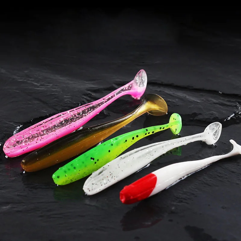 

T Tail Jigging Wobblers Fishing Lure Grub Worm Swimbaits Aritificial Shad Worm Soft Bait Swimbait Crankbait Fishing Lures Bait