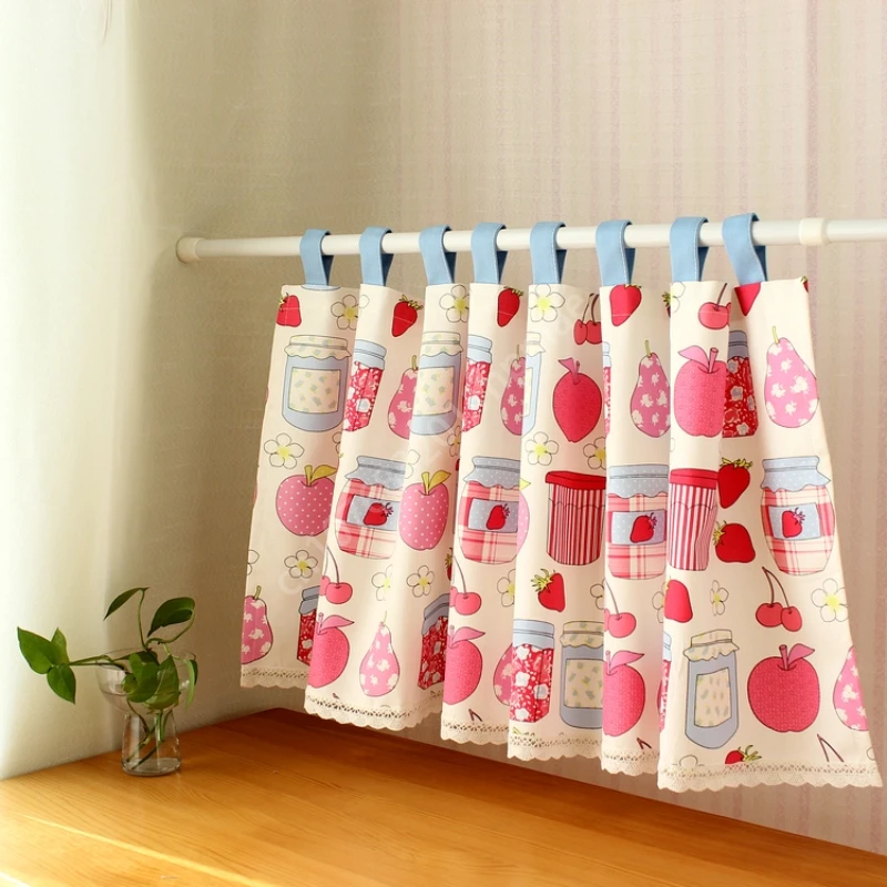 

Home Decoration Girls Cute Cotton Small Curtains_Rural Style_Kitchen Half Curtain_Partition Curtain_Bedroom Blocking Ideas