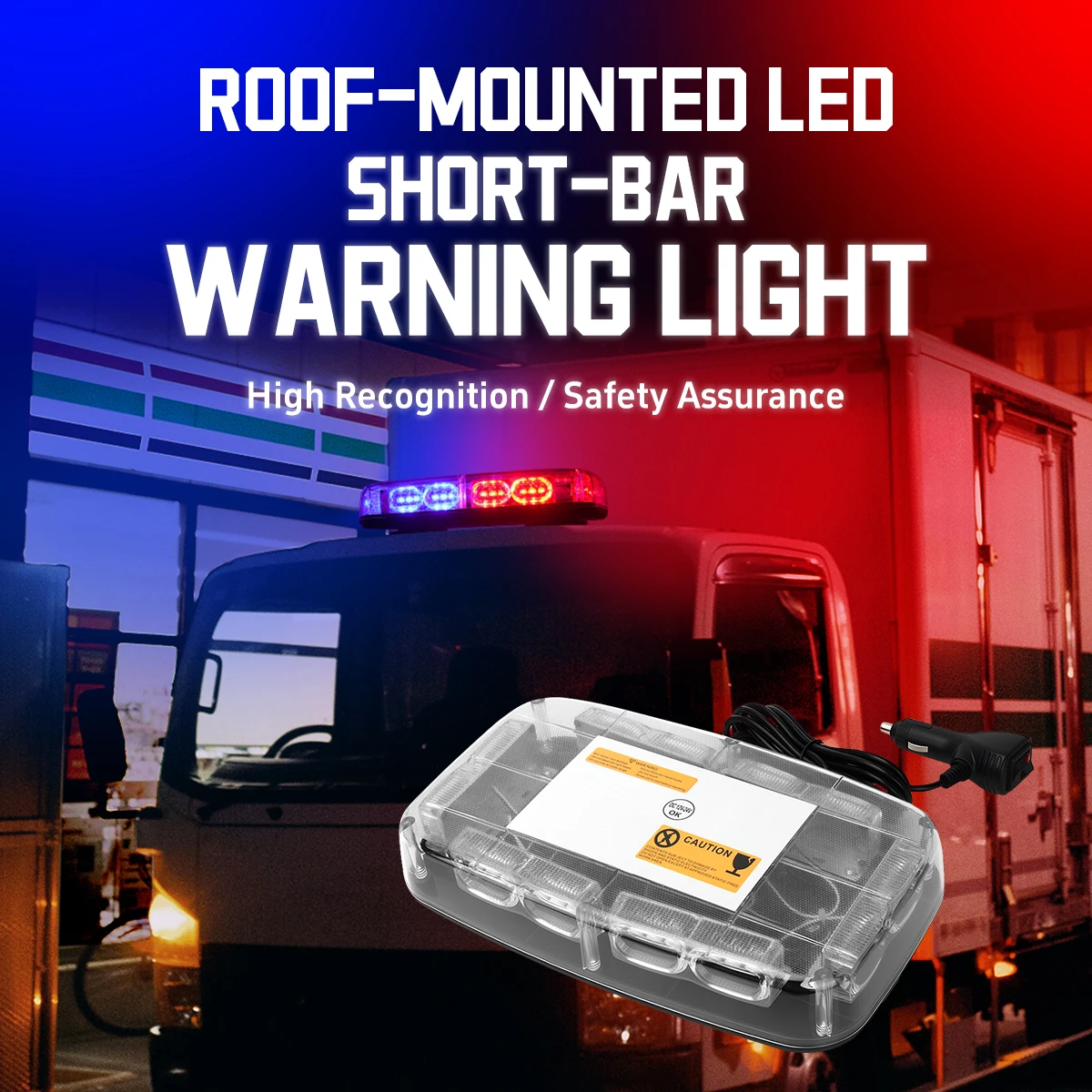 

12V 24V Car LED Police Lights Strobe Light Roof Top LED Signal Warning Light For Truck Ambulance Red Blue Flash Lighting