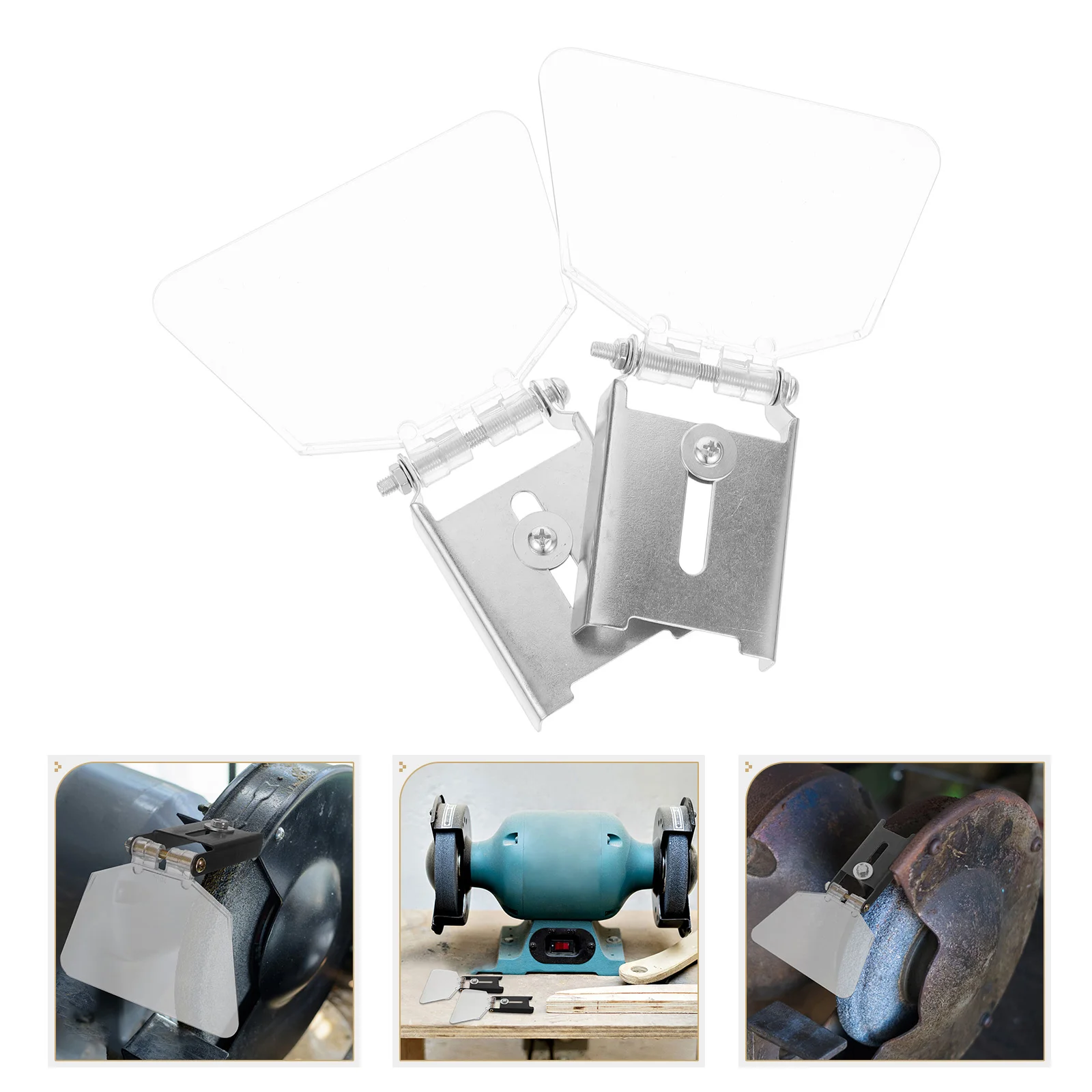 الفولاذ المقاوم للصدأ مقاعد البدلاء طاحونة الحرس درع العين حامي للسلامة دائم Abs الغطاء الواقي أداة التبعي #6