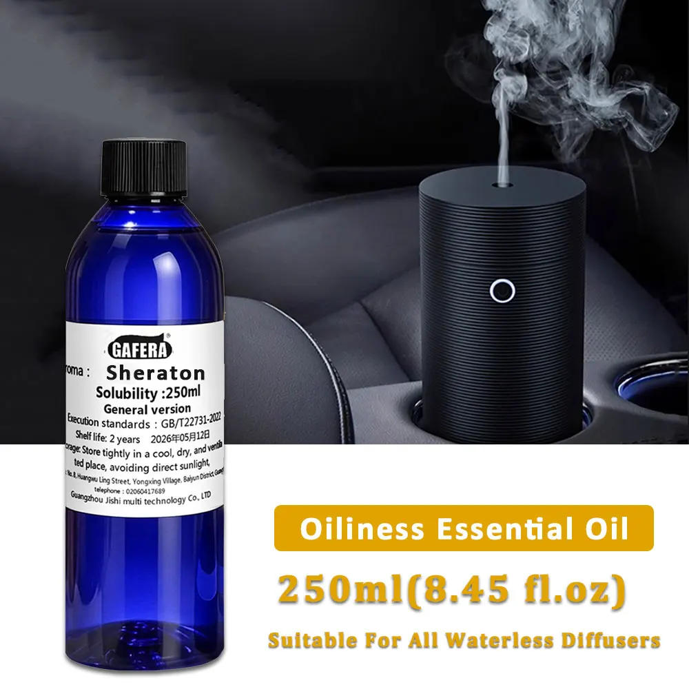 GAFERA 250ml (8.45 fl.oz) Sheraton Marriott Hotel Essential Oils - For All Waterless Diffuser, Reed Diffuser Replenishes Essence