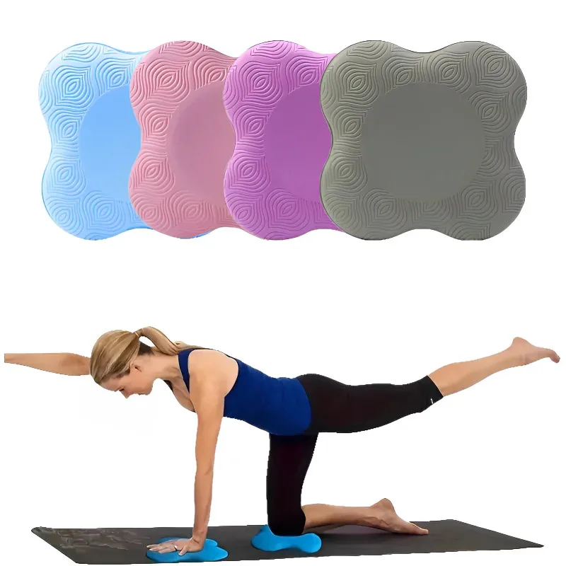 TPE thickened Anti slip yoga kneeling protective knee pad soft flat support slow rebound non-slip sports fitness mat solid elbow